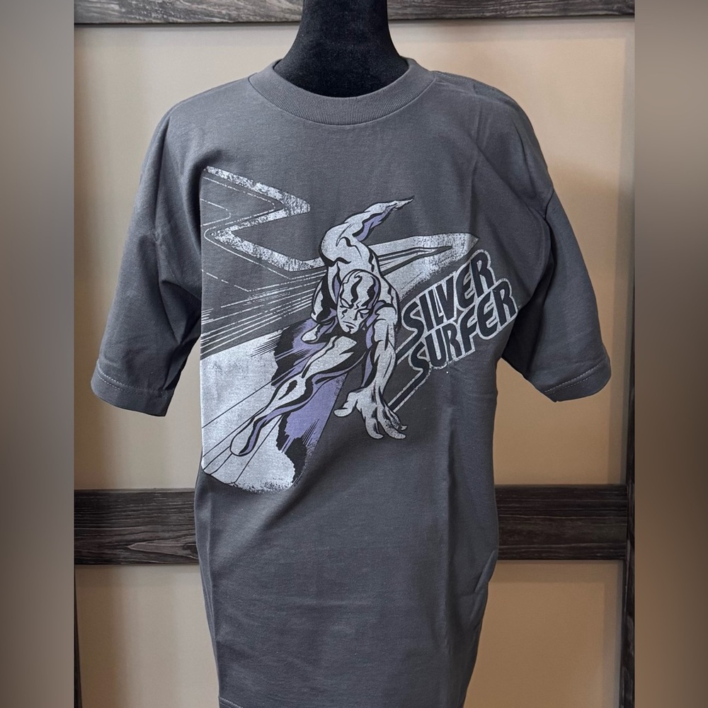 Vintage Marvel Silver Surfer Mad Engine T-shirt Mens Medium Gray - New with Tags